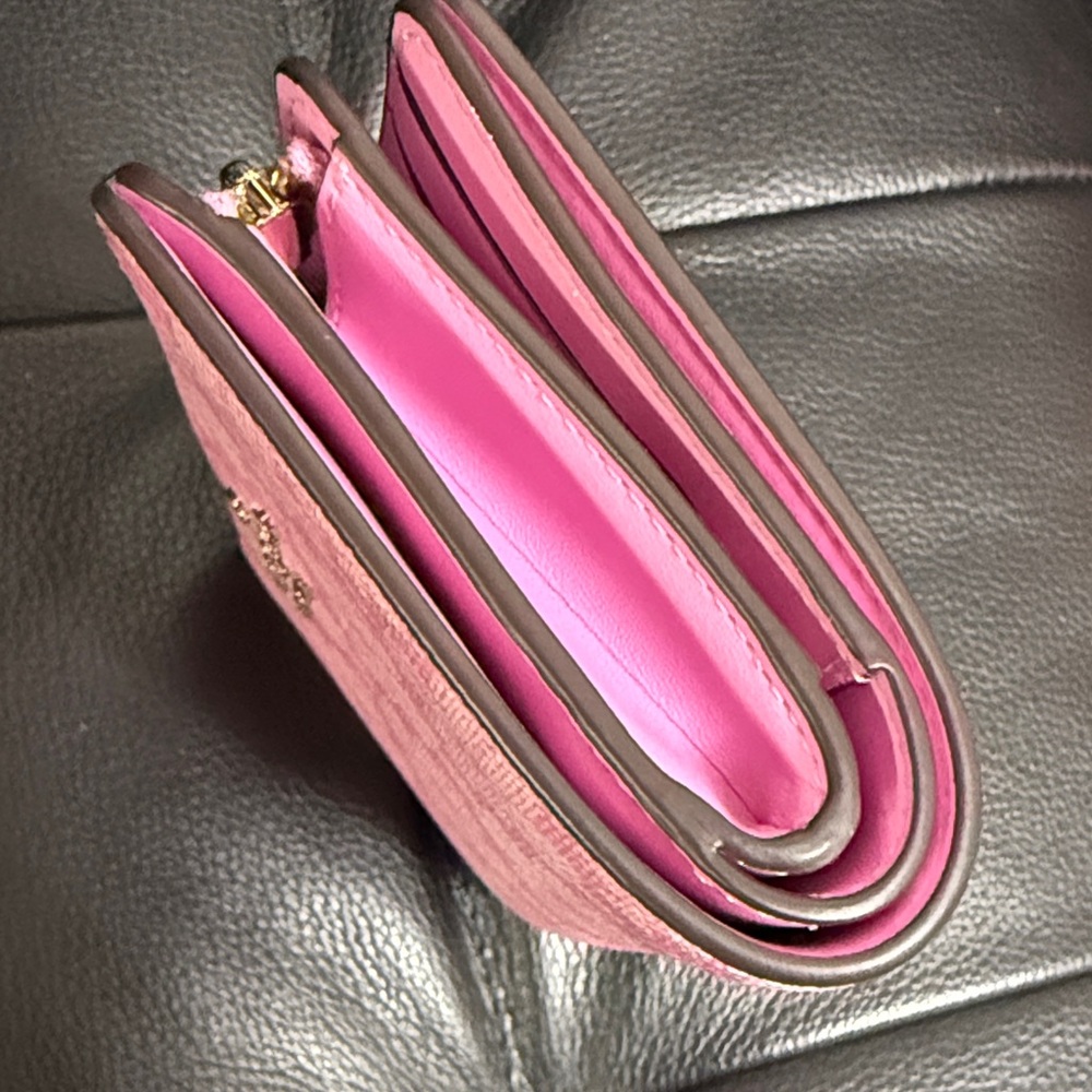 Kate Spade Pink Floral Pattern Spade Wallet - Picture 5 of 15